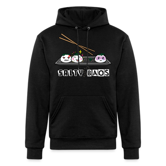 Salty Baos Champion Unisex Powerblend Hoodie - black