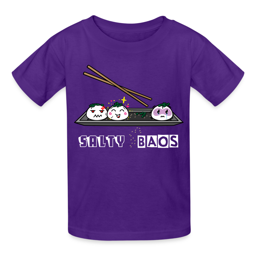 Salty Baos Gildan Ultra Cotton Youth T-Shirt - purple