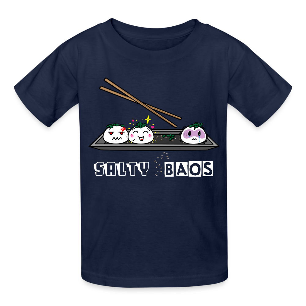 Salty Baos Gildan Ultra Cotton Youth T-Shirt - navy