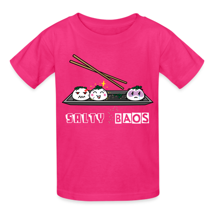 Salty Baos Gildan Ultra Cotton Youth T-Shirt - fuchsia